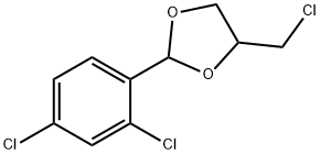 4-(chloromethyl)-2-(2,4-dichlorophenyl)-1,3-dioxolane Struktur