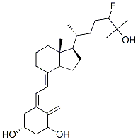 24-fluoro-1,25-dihydroxycholecalciferol Struktur