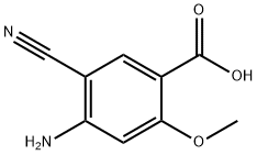 Benzoic acid, 4-amino-5-cyano-2-methoxy- (9CI) Struktur