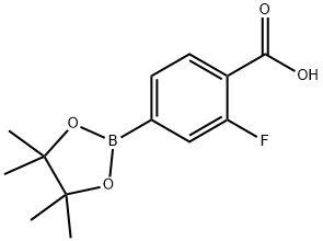 4-CarBoxy-3-fluoroBenzeneBoronicacid,pinacolester Struktur