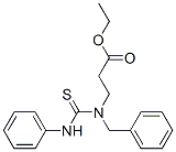 ethyl 3-(benzyl-(phenylthiocarbamoyl)amino)propanoate Struktur