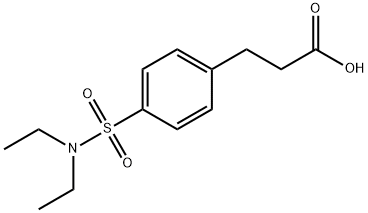 3-{4-[(DIETHYLAMINO)SULFONYL]PHENYL}PROPANOIC ACID Struktur