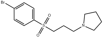 1-(3-(4-BROMOPHENYLSULFONYL)PROPYL)PYRROLIDINE Struktur