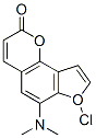 N,N-dimethyl-4-amino-3-chloroangelicin Struktur