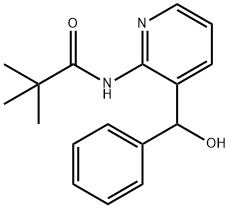 2-Pivaloylamino-3-(α-hydroxybenzyl)pyridine Struktur