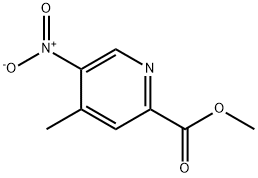 Methyl 4-Methyl-5-nitropyridine-2-carboxylate Struktur