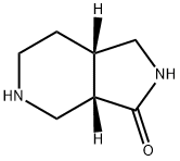 (3AS,7aS)-Octahydro-3H-pyrrolo[3,4-c]pyridin-3-one Struktur