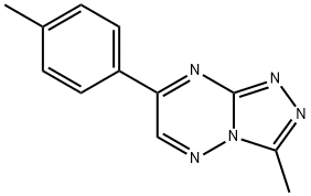 3-Methyl-7-(4-methylphenyl)-1,2,4-triazolo(4,3-b)(1,2,4)triazine Struktur