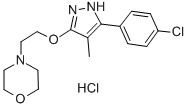 4-(2-((5-(4-Chlorophenyl)-4-methyl-1H-pyrazol-3-yl)oxy)ethyl)morpholin e monohydrochloride Struktur