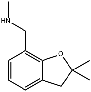 N-[(2,2-DIMETHYL-2,3-DIHYDRO-1-BENZOFURAN-7-YL)METHYL]-N-METHYLAMINE Struktur