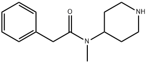 N-METHYL-N-4-PIPERIDINYL-BENZENEACETAMIDE Struktur