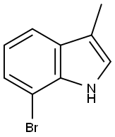 1H-Indole, 7-broMo-3-Methyl- Struktur