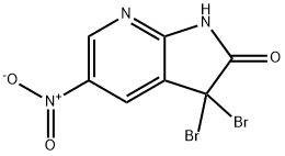 3,3-dibroMo-5-nitro-1H-pyrrolo[2,3-b]pyridin-2(3H)-one Struktur