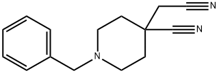 1-BENZYL-4-CYANOMETHYL-PIPERIDINE-4-CARBONITRILE Struktur