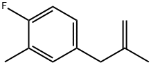 3-(4-Fluoro-3-methylphenyl)-2-methylprop-1-ene Struktur