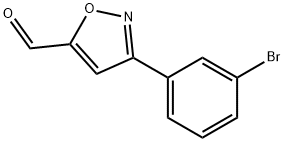 3-(3-BROMO-PHENYL)-ISOXAZOLE-5-CARBALDEHYDE Struktur