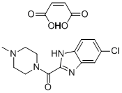 1-[(5-CHLORO-1H-BENZIMIDAZOL-2-YL)CARBONYL]-4-METHYLPIPERAZINE MALEATE Struktur