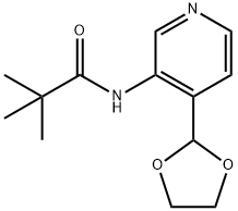 N-(4-[1,3]DIOXOLAN-2-YL-PYRIDIN-3-YL)-2,2-DIMETHYL-PROPIONAMIDE Struktur