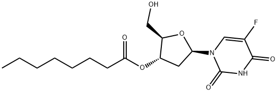 3'-octanoyl-5-fluoro-2'-deoxyuridine Struktur