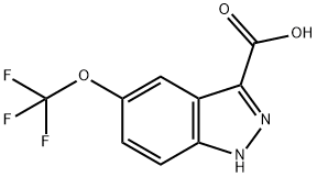 5-三氟甲氧基吲唑-3-羧酸, 869782-94-5, 結(jié)構(gòu)式