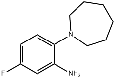 2-(1-Azepanyl)-5-fluoroaniline Struktur