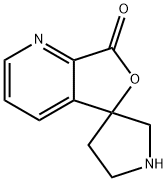 7H-SPIRO[FURO[3,4-B]PYRIDINE-5,3''-PYRROLIN]-7-ONE Struktur