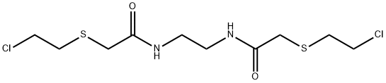 N,N'-Ethylene-bis(2-chloroethylthio)acetamide Struktur