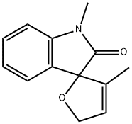 1',3-DIMETHYL-SPIRO[FURAN-2(5H),3'-[3H]INDOL]-2'(1'H)-ONE Struktur