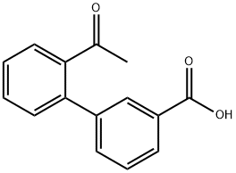 2'-Acetylbiphenyl-3-carboxylic acid Struktur