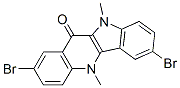 2,7-DIBROMO-5,10-DIMETHYL-5,10-DIHYDRO-INDOLO[3,2-B]QUINOLIN-11-ONE Struktur