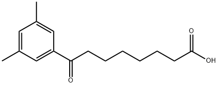 8-(3,5-DIMETHYLPHENYL)-8-OXOOCTANOIC ACID Struktur