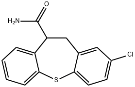 2-Chloro-10,11-dihydrodibenzo(b,f)thiepin-10-carboxamide Struktur