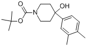 1-BOC-4-(3,4-DIMETHYLPHENYL)-4-HYDROXYPIPERIDINE Struktur