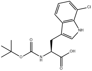 BOC-7-CHLORO-DL-TRYPTOPHAN Struktur