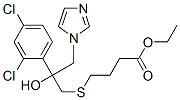 ethyl 4-[2-(2,4-dichlorophenyl)-2-hydroxy-3-imidazol-1-yl-propyl]sulfa nylbutanoate Struktur