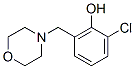 2-chloro-6-(morpholin-4-ylmethyl)phenol Struktur