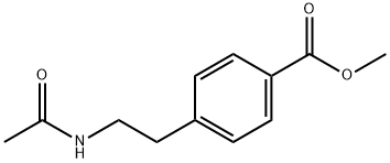 METHYL 4-(2-ACETYLAMINOETHYL)BENZOATE Struktur