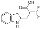 3,3-DIFLUORO-2-(2-INDOLINYLMETHYL)ACRYL& Struktur