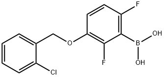 2,6-DIFLUORO-3-(2'-CHLOROBENZYLOXY)PHEN& Struktur