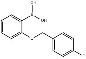 2-(4-FLUOROBENZYLOXY)PHENYLBORONIC ACID Struktur