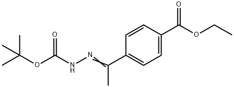 (Z)-tert-butyl 2-(1-(4-(Methoxycarbonyl)phenyl)ethylidene)hydrazinecarboxylate Struktur