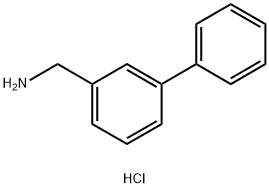 (Biphenyl-3-yl)methylamine hydrochloride, 3-Phenylbenzylamine hydrochloride Struktur