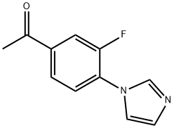 3'-Fluoro-4'-(1H-imidazol-1-yl)acetophenone Struktur