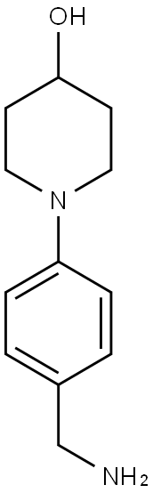 1-(4-AMINOMETHYL-PHENYL)-PIPERIDIN-4-OL Struktur