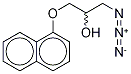 rac-1-Azido-3-(1-naphthalenyloxy)-2-propanol Struktur