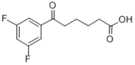 6-(3,5-DIFLUOROPHENYL)-6-OXOHEXANOIC ACID Struktur