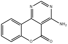 4-AMINO-5H-CHROMENO[4,3-D]PYRIMIDIN-5-ONE Struktur