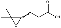 Propanoic  acid,  3-(3,3-dimethyl-2-oxiranylidene)- Struktur