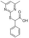 (4,6-DIMETHYL-PYRIMIDIN-2-YLSULFANYL)-PHENYL-ACETIC ACID Struktur