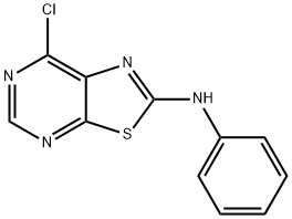 (7-CHLOROTHIAZOLO[5,4-D]PYRIMIDIN-2-YL)PHENYLAMINE Struktur